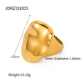 Enamel Ear Cuff in Gold-Plated Stainless Steel Earrings — finish and profile — jewelry finish and design detail