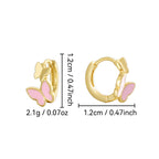 SE0264  S925Silver Fashion Butterfly Earrings Design Sense Ear Jewelry