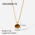 Tiger-Eye Stainless Steel Gold-Plated Ring — additional angle — jewelry finish and design detail