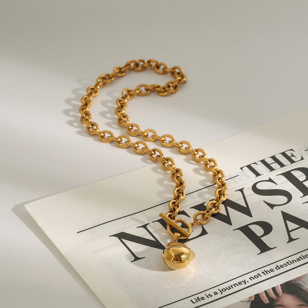 2H Necklace Accessories gold Clavicle Chain Non-Fading Stainless Steel Jewelry