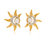 2H Original Color Block Earrings Stainless Steel Sun Jewelry