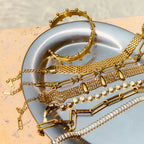 2H Stainless Steel Zircon Bracelet Women's Jewelry Non-Fading Jewelry