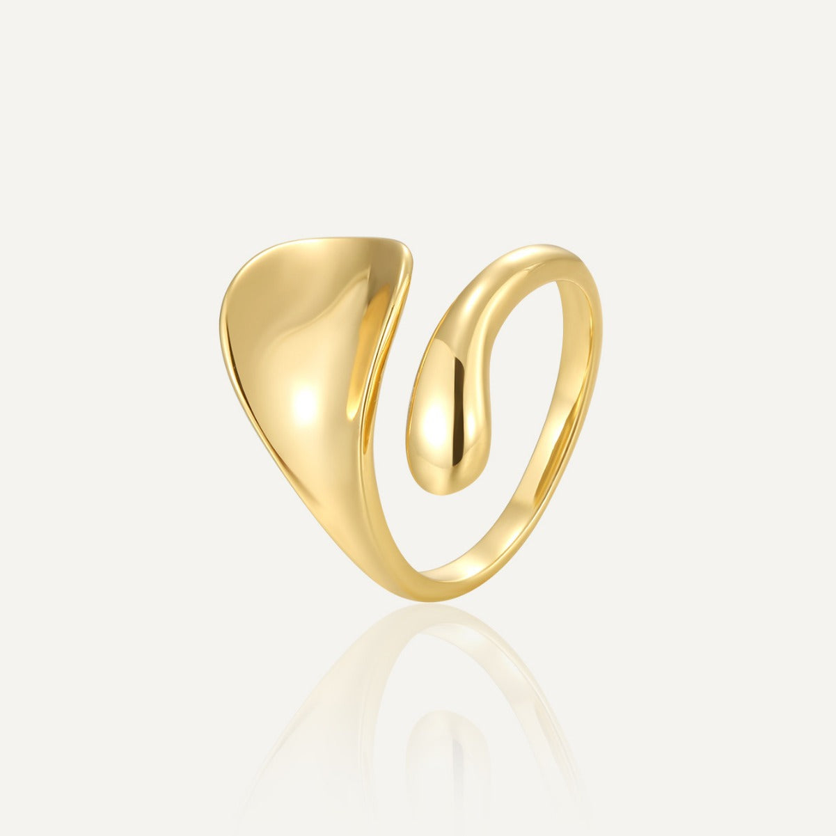 CYR0589 Vintage Open gold Ring for Middle Finger Fashion