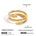 Stainless Steel Stacking Rings Non-Fading Jewelry ring