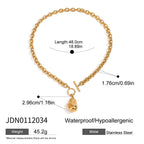 2H Necklace Accessories gold Clavicle Chain Non-Fading Stainless Steel Jewelry
