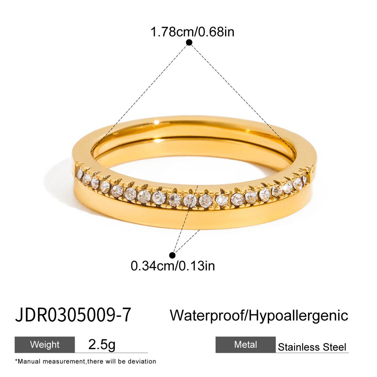 Zirconia Ring Non-Fading Jewelry for Women rings