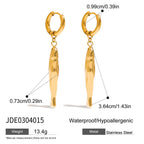 2H Stainless Steel Fish Earrings Ear Jewelry Design Sense Stud Earrings Accessories