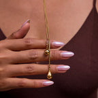 Long necklace y Non-Fading Sweater Chain Stainless Steel Jewelry