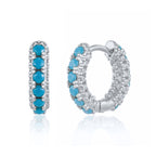 Hot Selling Round Micro Pave Zircon Trendy Ear Cuffs Hoop Earrings Super Sparkling Multi-Diamond Earrings