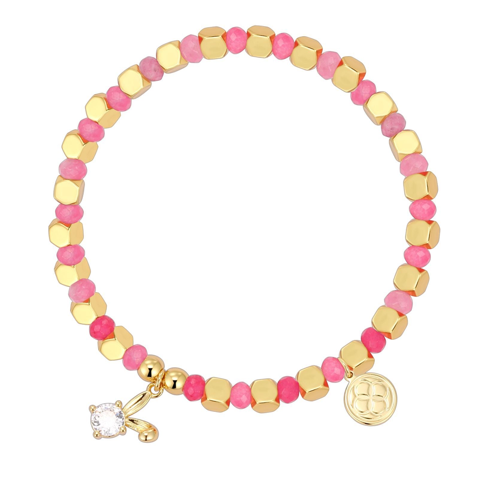 B0259 Bohemian Rabbit Ear Zircon Beaded Fashion Bracelet