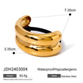 Twisted Gold-Plated Stainless Steel Hair Tie — product styling — jewelry finish and design detail