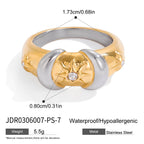 Ring Vintage Stainless Steel Jewelry for Women Non-Fading ring