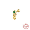 Cubic Zirconia 925 Sterling Silver Earrings Wholesale 36966 — jewelry design view 06