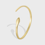 B0127 Snake-shaped Design Bracelet for Women gold Asymmetric Open Adjustable Snake Jewelry