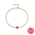 Heart 925 Sterling Silver Bracelet Wholesale 33126 — jewelry design view 06