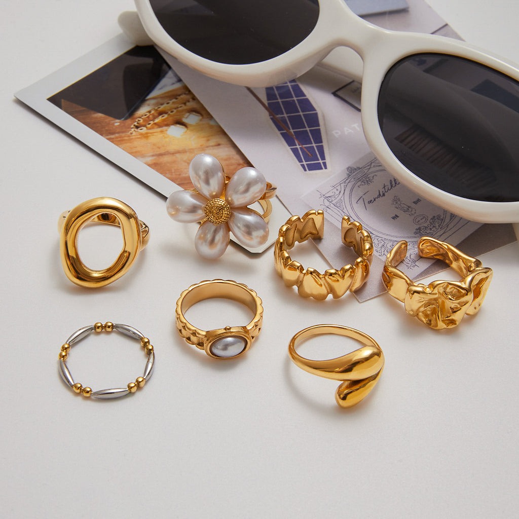 Pearl Ring Non-Fading Jewelry for Women rings