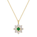 Gold-Plated 925 Sterling Silver Minimalist Snowflake Pendant Necklace — jewelry construction
