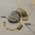 2H Punk Jewelry Necklace Collarbone Chain Halter Accessories Stainless Steel Bracelet