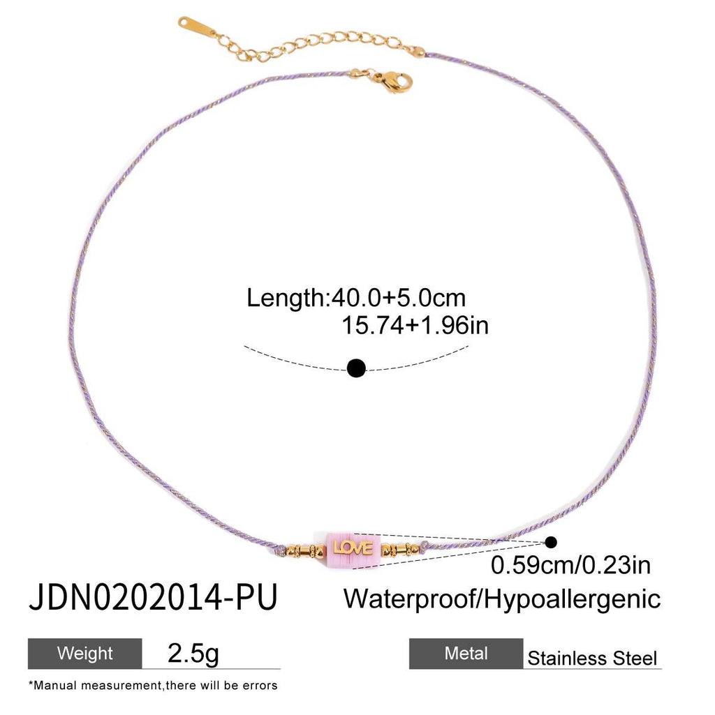 Multi-layer Stacked Necklace Collarbone Chain Stainless Steel Jewelry Non-fading