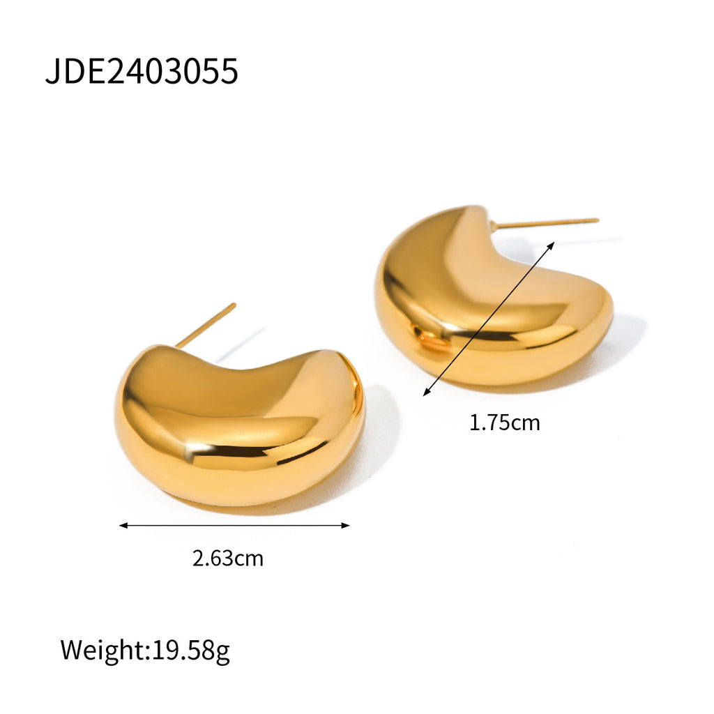 Earrings Ear Clips for Non-Pierced Ears Earrings Stainless Steel Jewelry