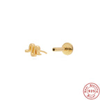 New S925Sterling Silver Stud Earrings18G Flat Head Push Piercing Cartilage Earrings Hot Selling Piercing Ear Lobe