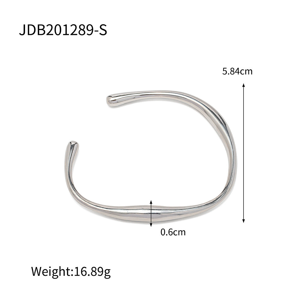 Bracelet Jewelry Stainless Steel Bracelet Real Gold Plating Women Inlaid Zircon Bracelet Factory Store