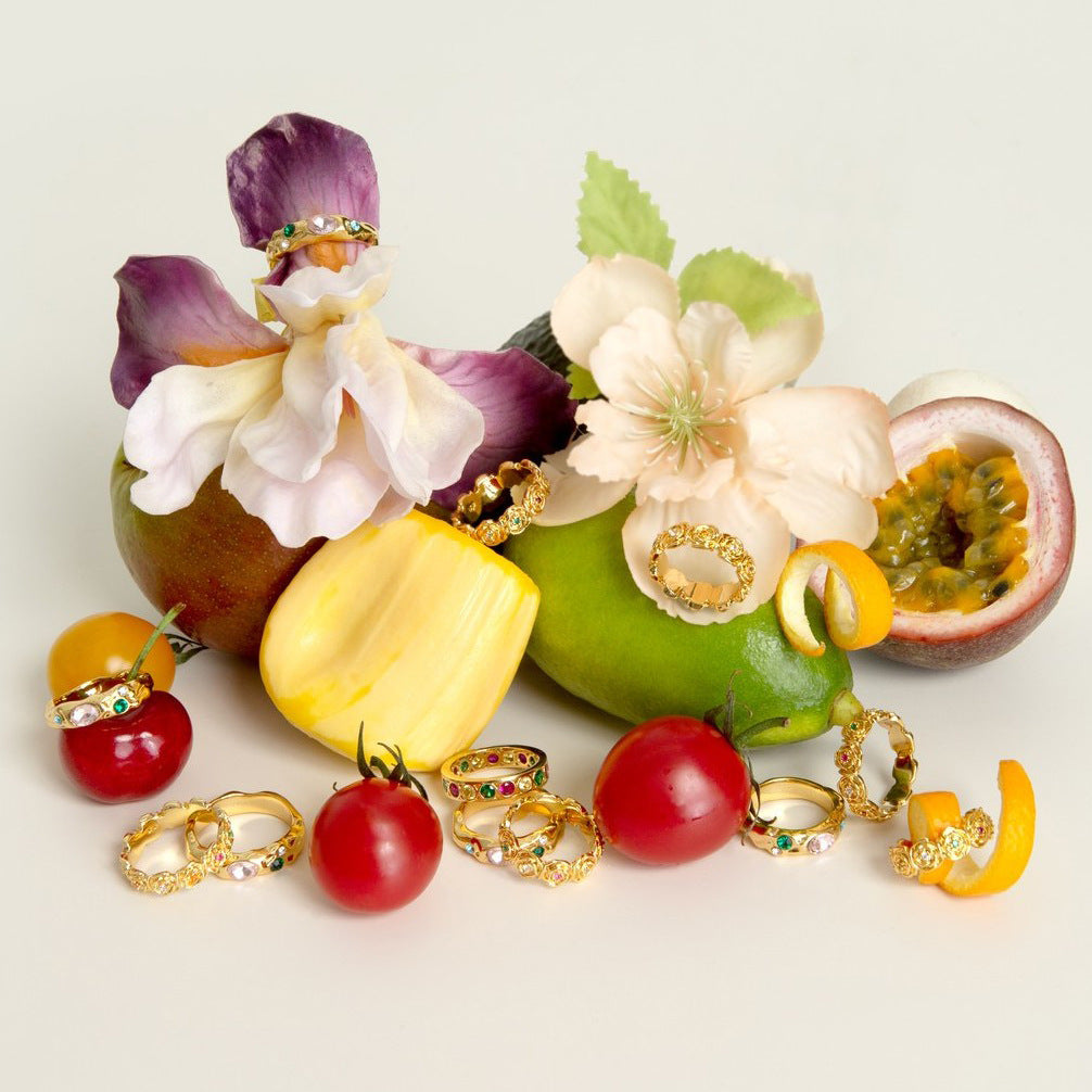 Zircon Ring Stainless Steel Jewelry Does Not Fade Rings