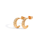 Gold-Plated Brass Vintage-Inspired Earrings — Soft Contour styled for independent jewelry boutiques