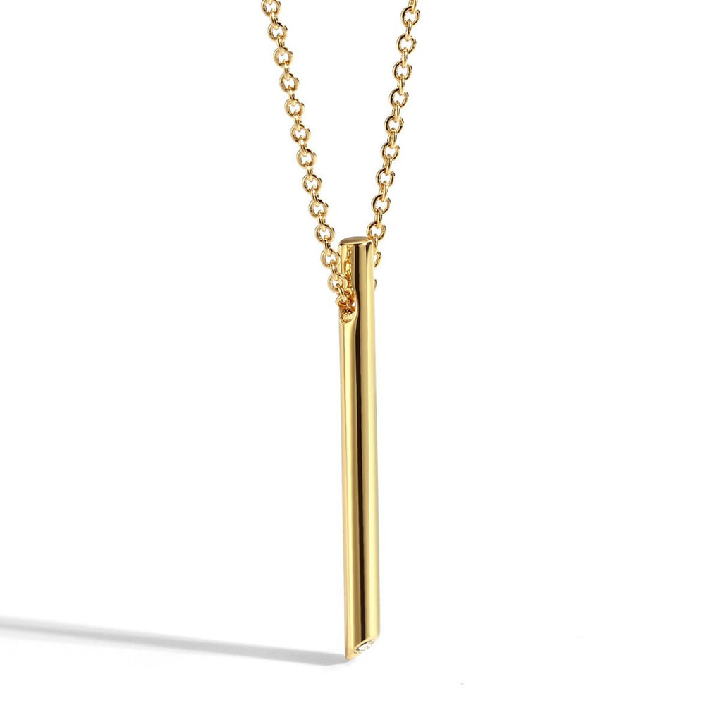 N0010 Line Fashion Elegant Design Necklace Japanese and Korean Simple Geometric Square Pendant