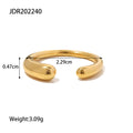 Stainless Steel Heart Zircon Ring — top view — alternate angle 2 — jewelry finish and design detail