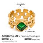 Watchband Ring Non-Fading Female Design Stainless Steel Jewelry rings