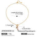Pearl Choker Stainless Steel Gold-Plated Necklace — plating detail — jewelry finish and design detail