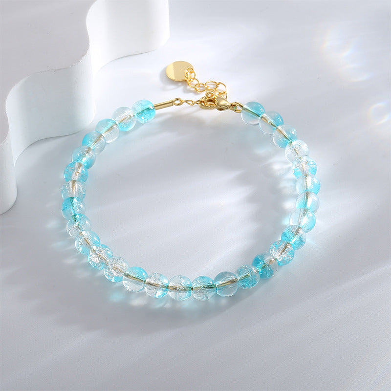 B0177 Korean Style Fashion Colorful Beaded Bracelet for Women Bohemian Summer Style Cute Bracelet