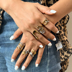 Color matching ring that doesn't fade, women's jewelry, stainless steel