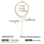 Cross Long Necklace y Word Chain Stainless Steel Jewelry Sweater Chain