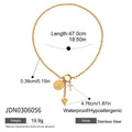 Gold-Plated Stainless Steel Necklace with Freshwater Pearl Detail — close-up detail — jewelry finish and design detail