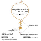 Cross Long Necklace y Word Chain Stainless Steel Jewelry Sweater Chain