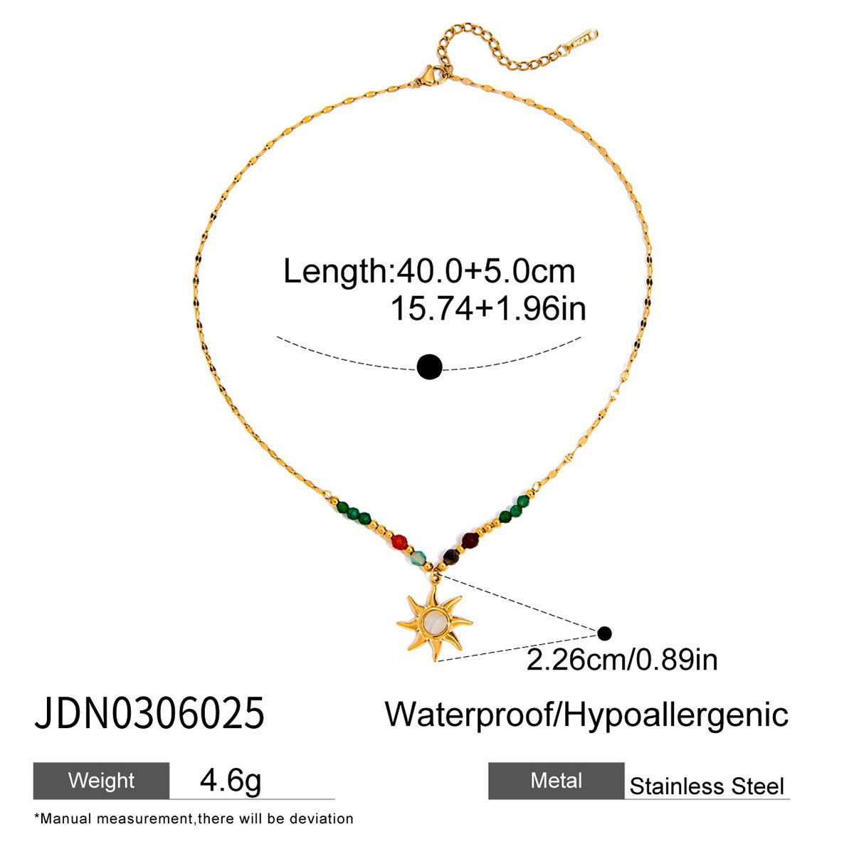 Original Design Stainless Steel Sun Bracelet Jewelry Non-Fading Accessories for Women