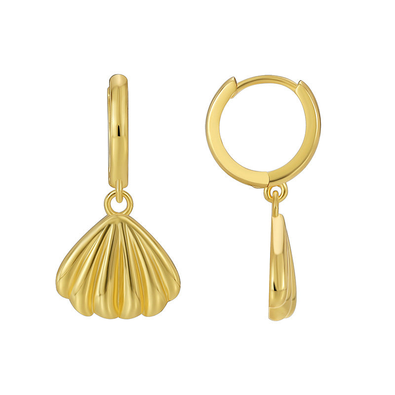 E0576 Fashionable and Elegant Bohemian Shell Earrings Beach Style Earrings