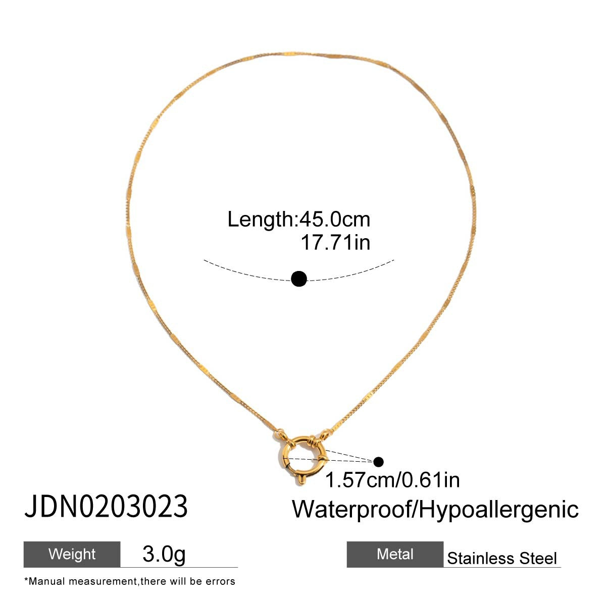 Stainless Steel diy Adjustable Necklace Choker Jewelry for Women