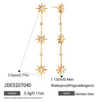 Stainless Steel Butterfly Tassel Earrings Earrings Jewelry Women's Non-Fading