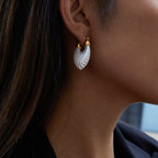 Stainless Steel Resin Imitation Pearl Earrings Ear Buckle Jewelry Does Not Fade