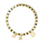 B0258Vintage Handmade Swirl Starfish Beaded Bohemian Bracelet