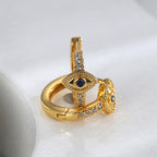 E0606 Fashion Design New Earrings for Women Devil's Eye Zirconia Earrings