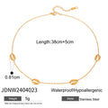 Gold-Plated Starfish Stainless Steel Necklace — product styling — jewelry finish and design detail