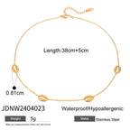 Starfish Necklace Collarbone Chain Stainless Steel Jewelry Non-Fading