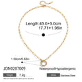 Heart Stainless Steel Pendant Necklace in Gold-Plated with Chain Detail — jewelry construction