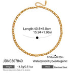 2H Zircon Ring Non-Fading Necklace Women's Finger Bracelet Stainless Steel Jewelry