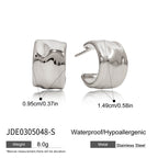 Geometric Earrings Classic Studs Stainless Steel Jewelry for Women Non-Fading Ear Accessories