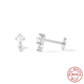 Crystal-Set Evil Eye 925 Sterling Silver Earrings — decorative detail — jewelry finish and design detail